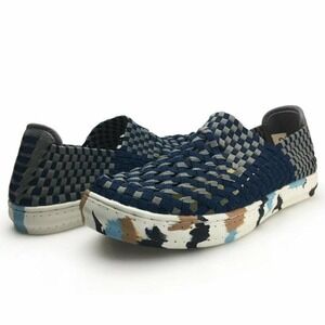 10/43 unisex Slip On Walking Shoes Lightweight Breathable Woven Loafer Sneakers